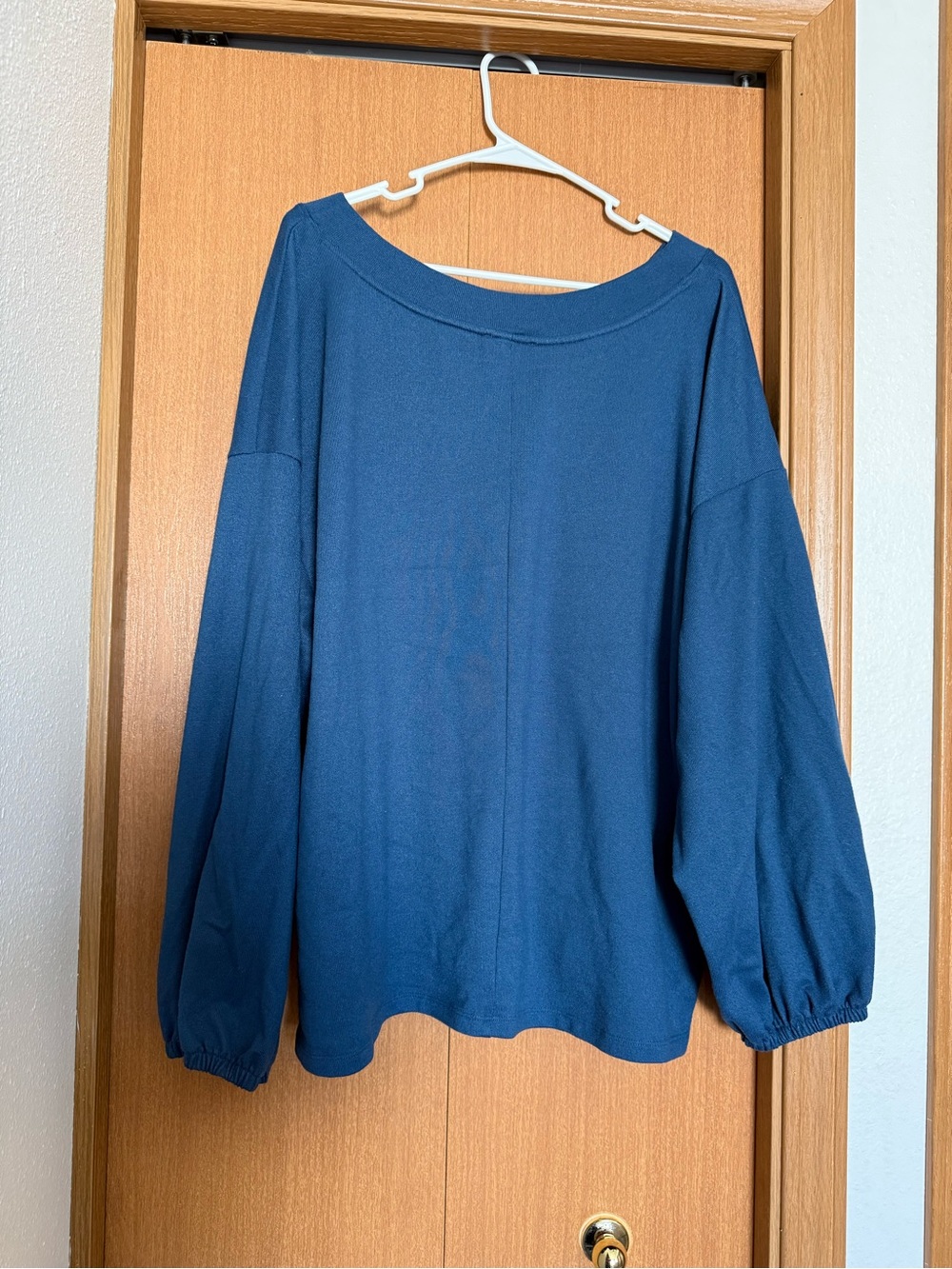 Lane Bryant Deep Teal V-Neck Long Sleeve Tunic - Picture 3 of 6